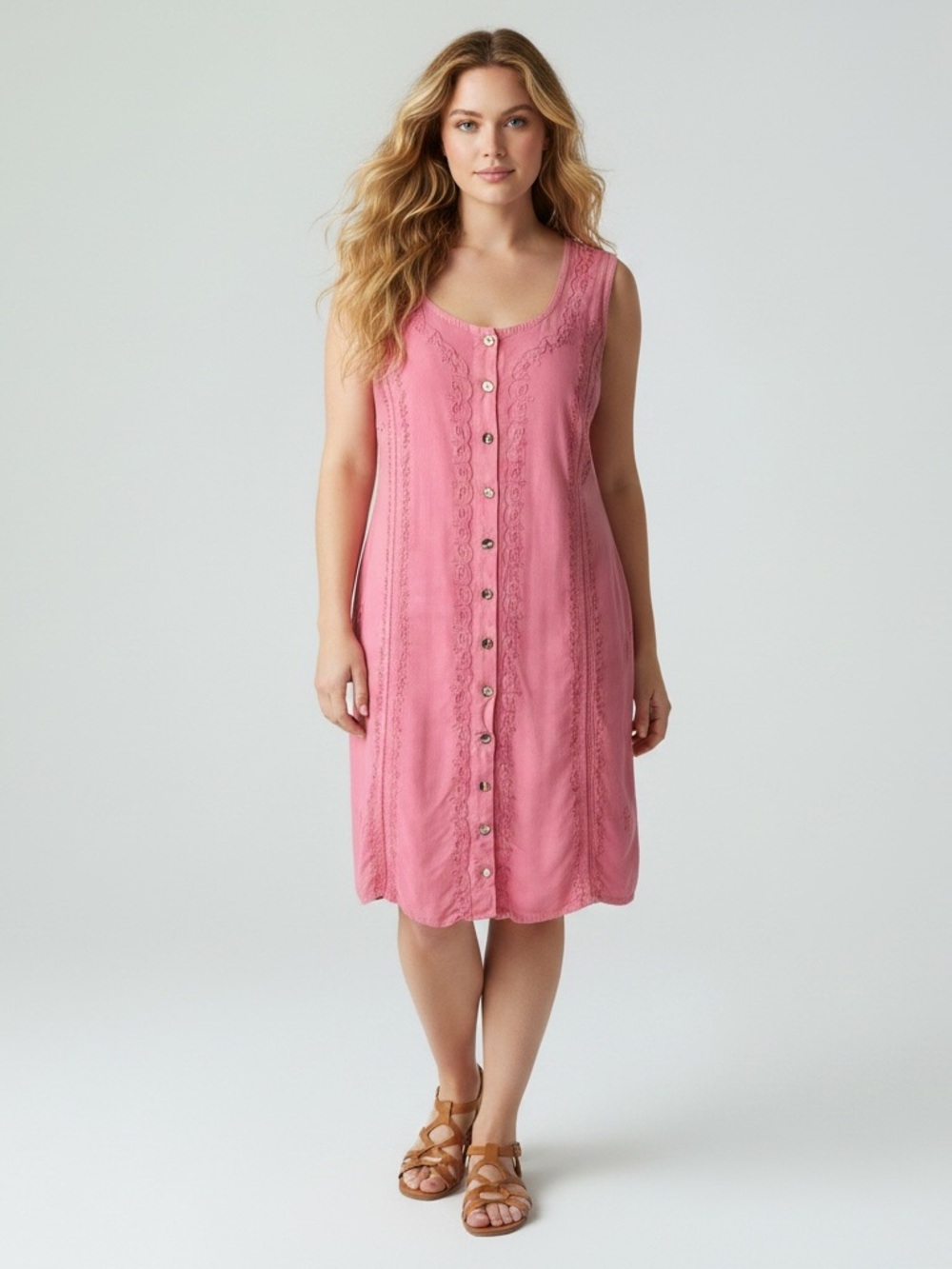 VINTAGE RAYA SUN Embroidered Dress
